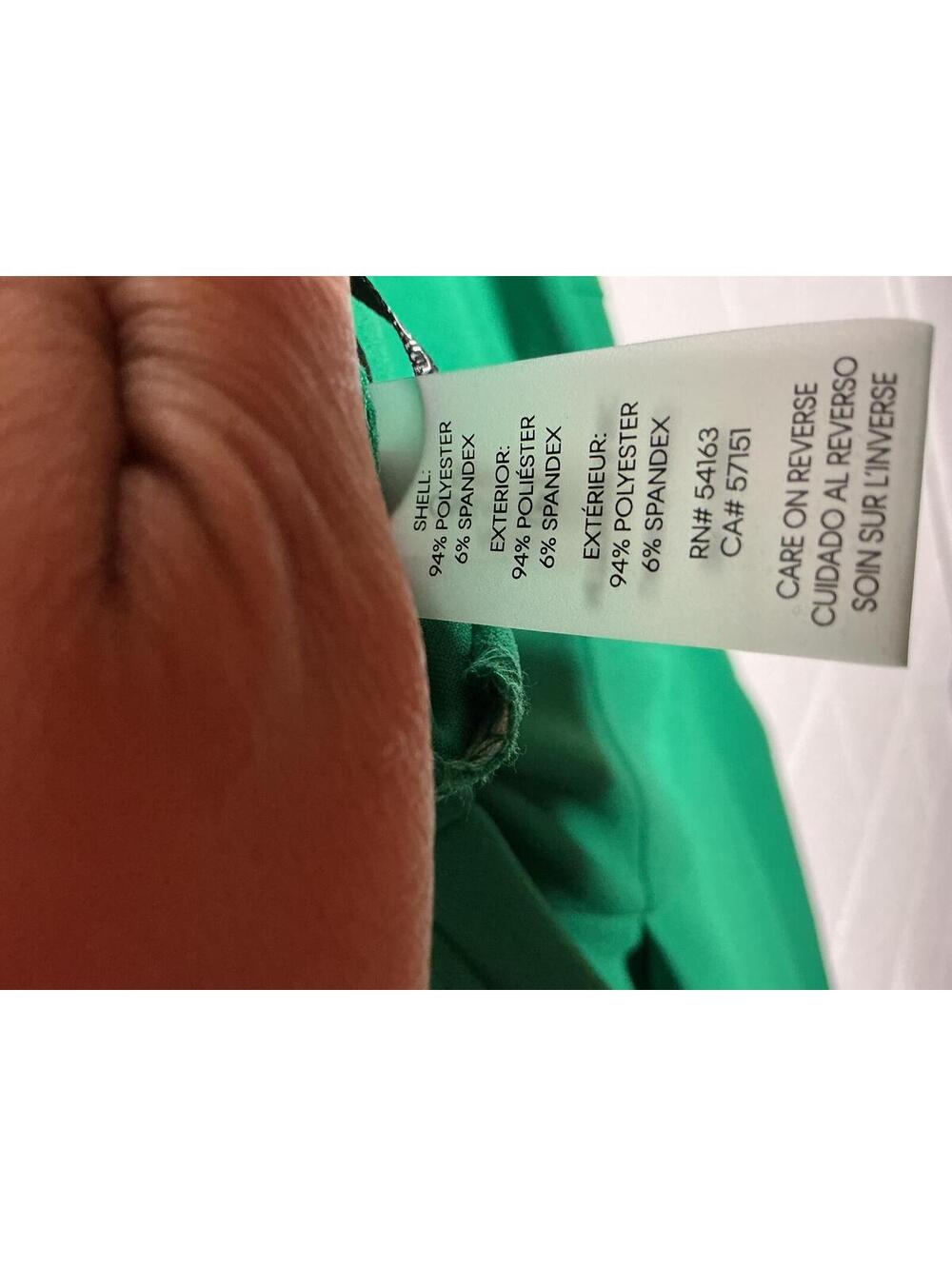 < NEW Calvin Klein Green Sleeveless Jumpsuit With Cut-Out Neckline > - Picture 4 of 5